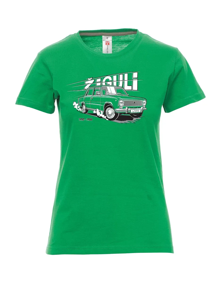 Green women´s T-shirt Lada-Žiguli