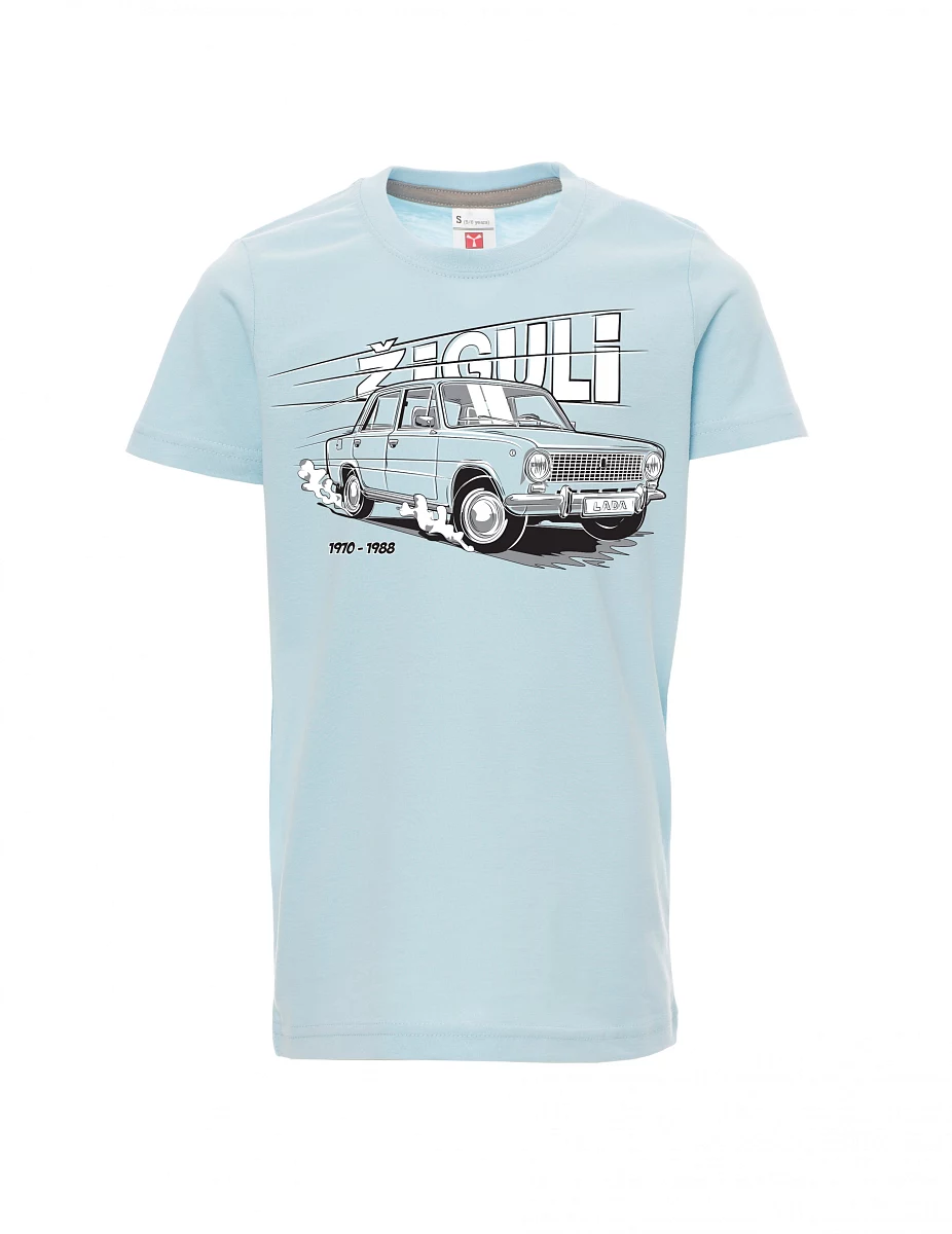 Pale blue children´s T-shirt Lada-Žiguli