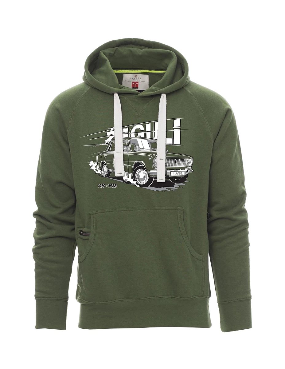 Dark green men´s sweatshirt Lada-Žiguli