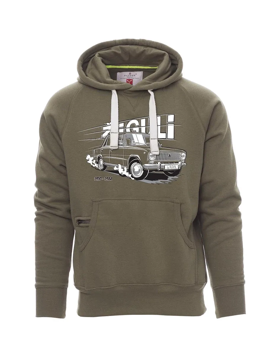 Khaki men´s sweatshirt Lada-Žiguli