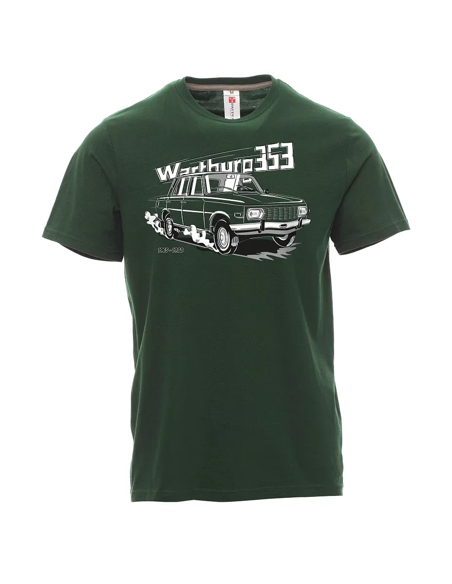 Dark green men´s T-shirt Wartburg 353