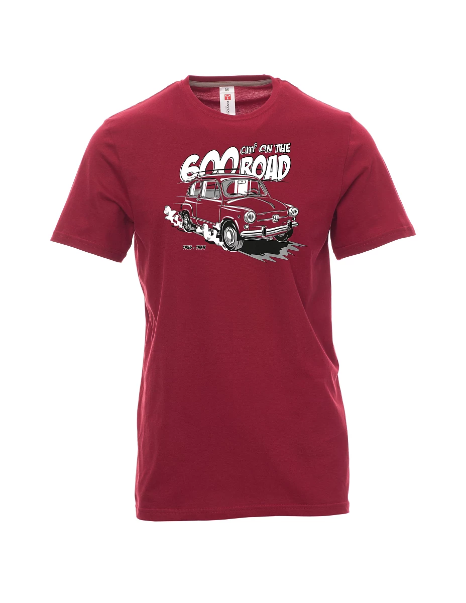 Dark red men´s T-shirt Italian veteran F 600