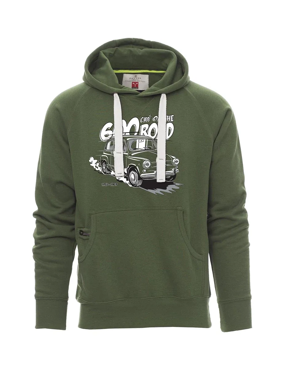 Dark green men´s sweatshirt Italian veteran F 600