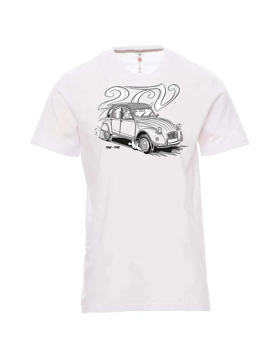 White men´s T-shirt 2CV