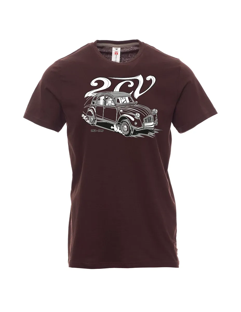 Dark brown men´s T-shirt 2CV