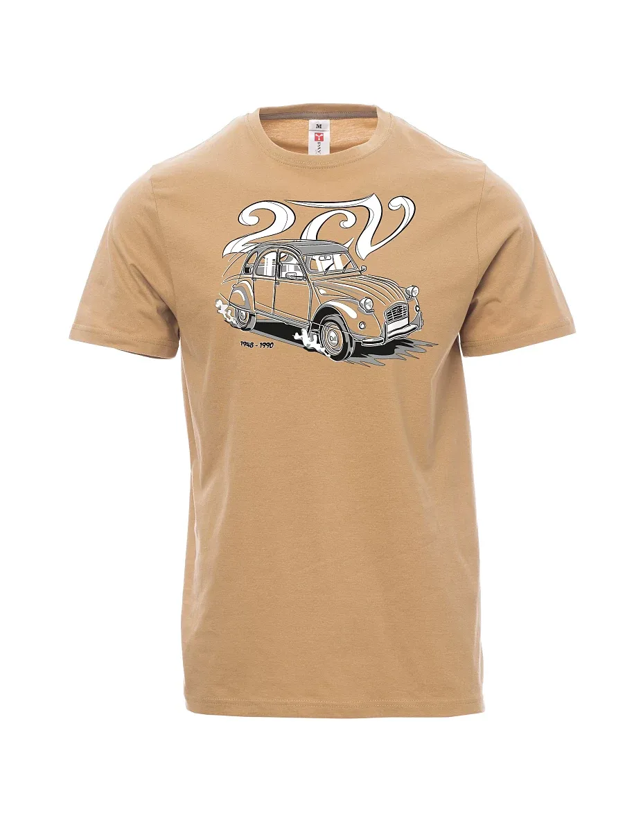 Brown men´s T-shirt 2CV