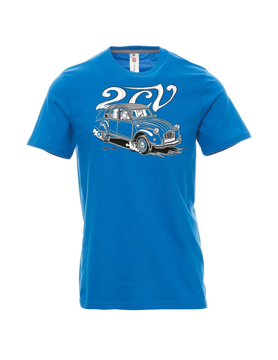 Light blue men´s T-shirt 2CV