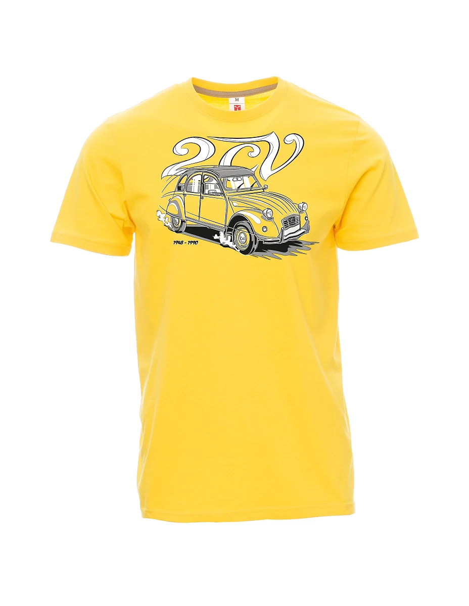 Yellow men´s T-shirt 2CV