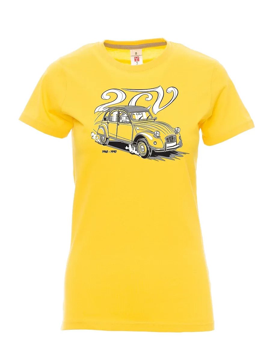 Yellow women´s T-shirt 2CV