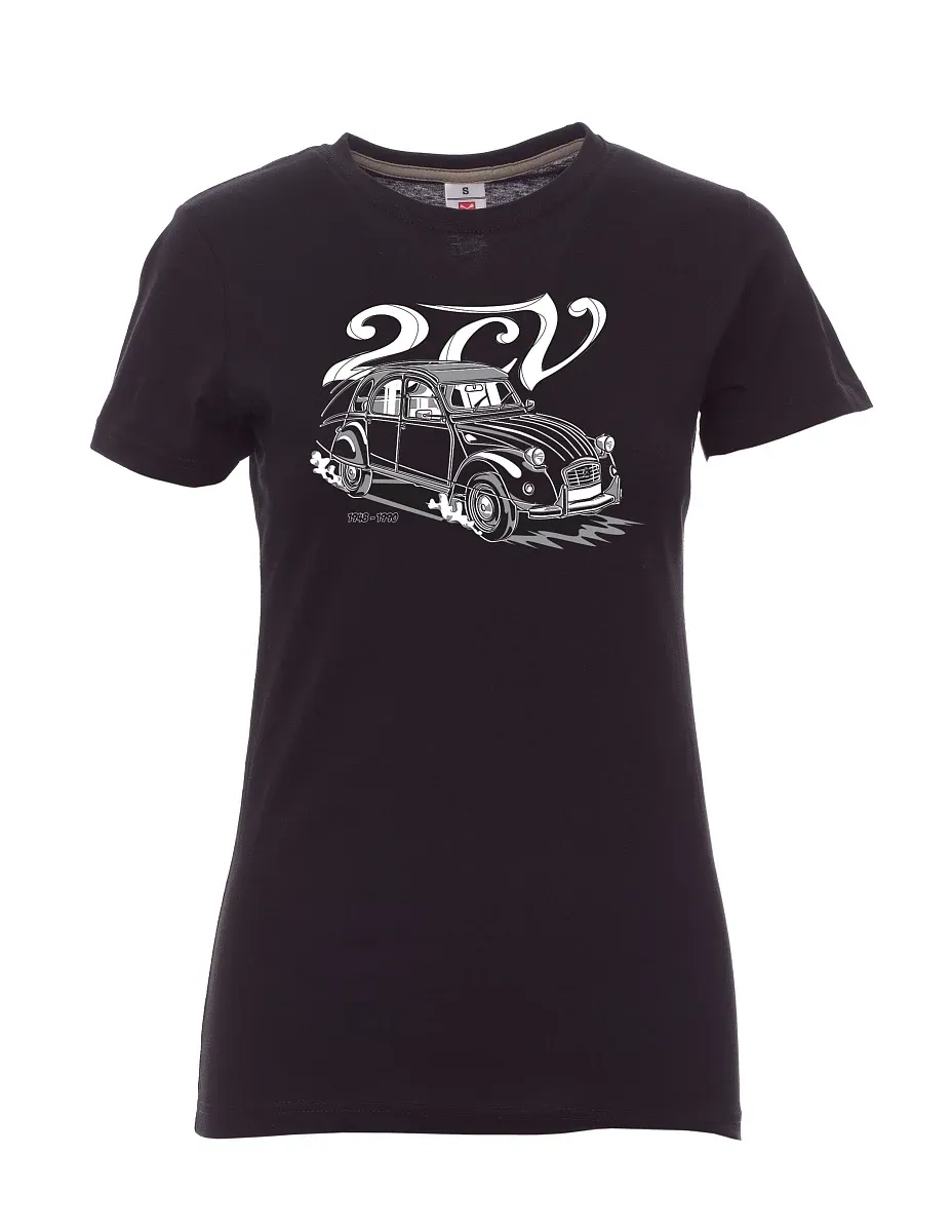 White women´s T-shirt 2CV