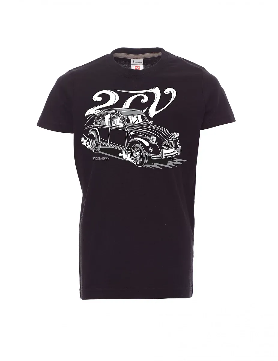 Black children´s T-shirt 2CV