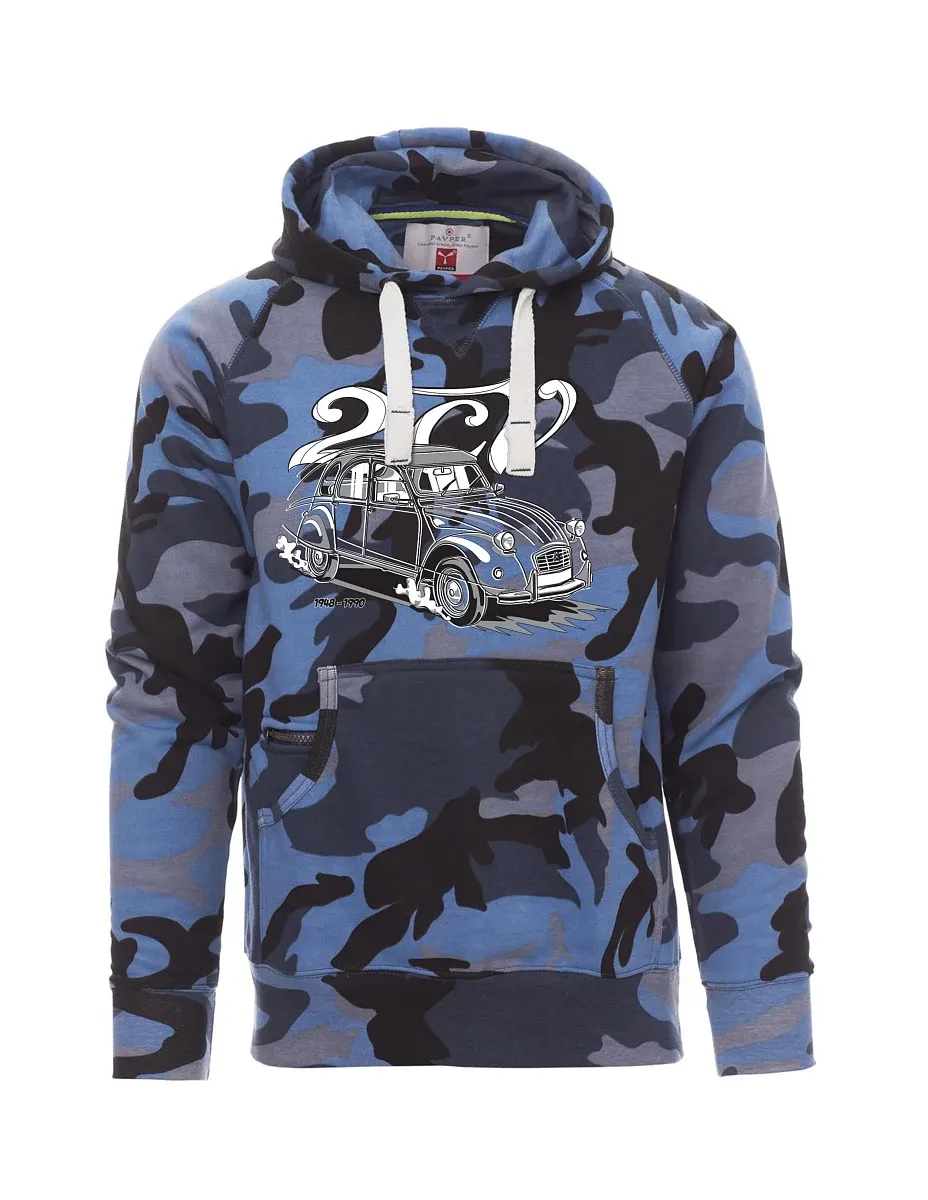 Camouflage blue men´s sweatshirt 2CV