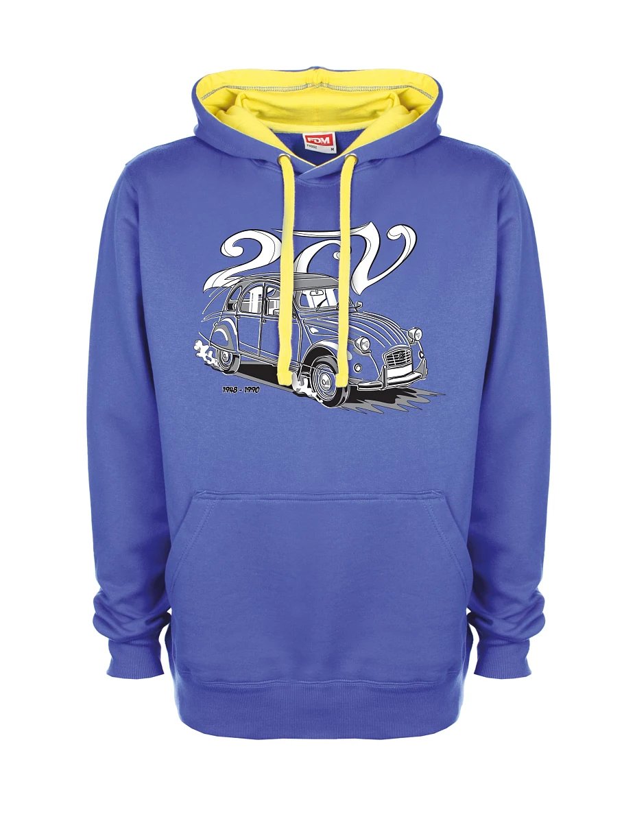 Yellow-blue sweatshirt 2CV