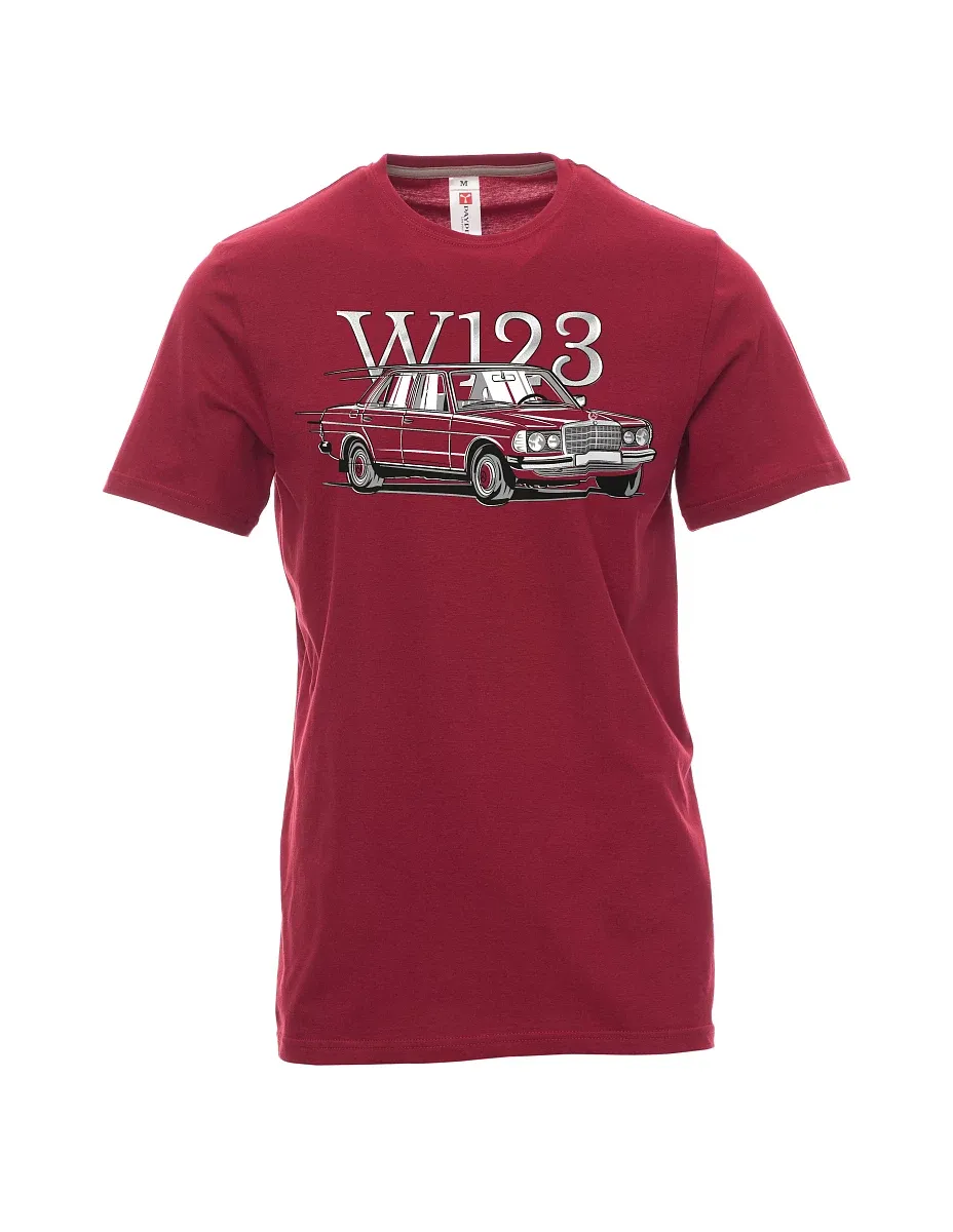 Dark red men´s T-shirt W123